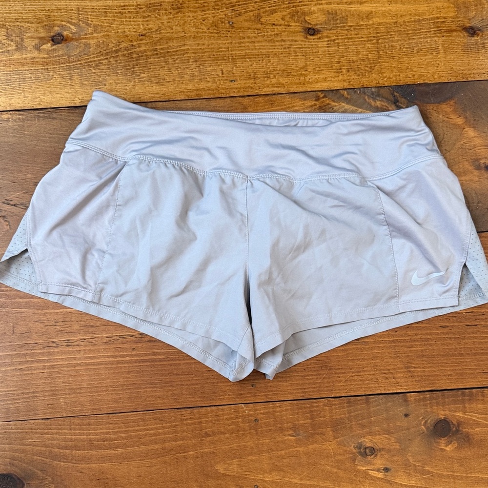 Nike Women's Light Gray Athletic Shorts
